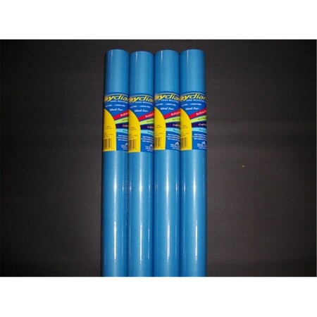 Plushdeluxe Raydiant Fade Resistant Art Rolls - Bright Blue - 48 in. x 50 ft., 4PK PL3174788